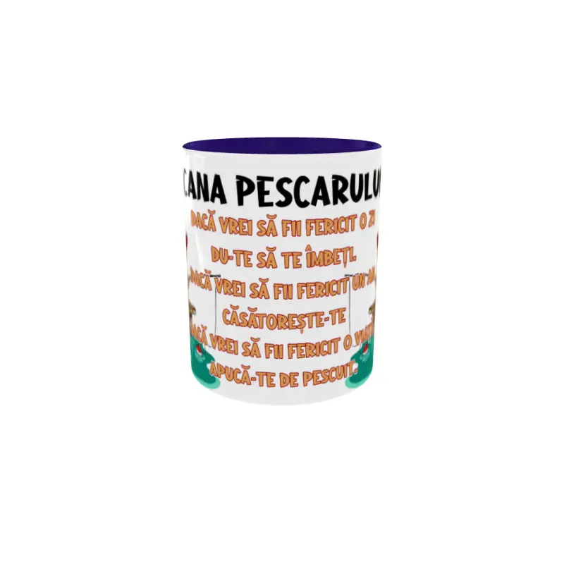 Cana pescarului, cana ceramica, 330ml, cgs1814